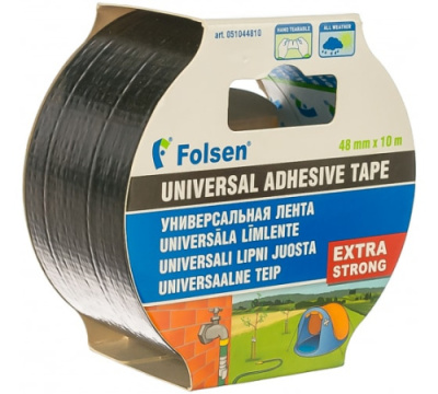 Лента ТПЛ универсальная Экстра 48ммх10м ЧЕРНАЯ Folsen