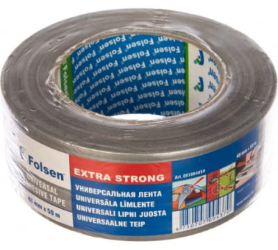 Лента ТПЛ универсальная влагостойкая 48ммх50м СЕРАЯ Folsen