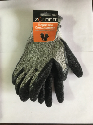 Перчатки стекльщика с текстурированным латексом, ZOLDER арт. FQ002