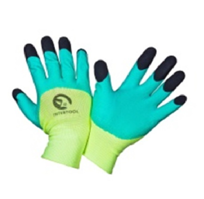 Перчатки нейл со вспененным покрытием усиленные пальцы