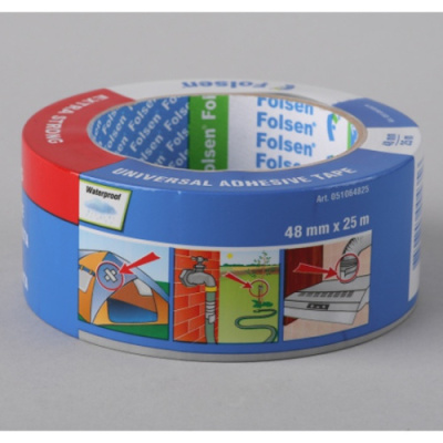 Лента ТПЛ универсальная Экстра 48ммх25м СЕРАЯ Folsen