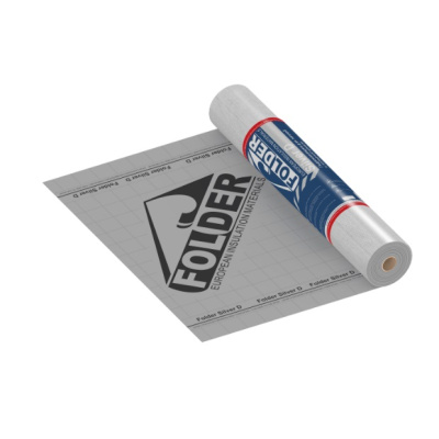 Пленка Гидроизоляция двухслойная FOLDER Silver D96 (гидроизоляция) 75 кв.м