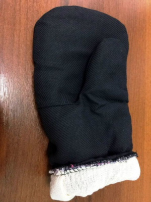 Рукавицы с брезентовым наладон. (ткань Диагональ) 1-й ватин