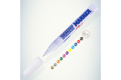 маркер белый 4 мм